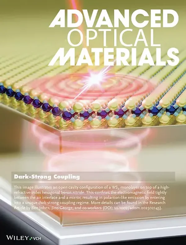 Adv. Optical Materials journal cover by Rafeeque Mavoor